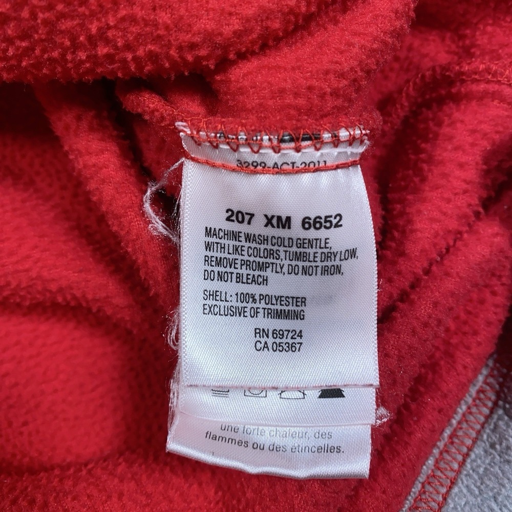 VTG Ohio State Buckeyes Hoodie Fleece Columbia Men's L Red Pullover Pockets - Picture 9 of 11
